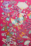 Hermès Pink Silk "Fleurs et Papillons de Tissus" Scarf Size 90cm