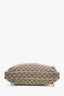Gucci White Leather and Monogram Canvas Small Abbey Hobo Bag