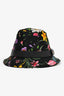 Gucci Black Flora Cotton Bucket Hat Size M