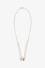 Pre-loved Chanel™ 18k Rose Gold Double Strand Coco Crush Pendant Necklace