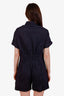 Theory Navy Cotton Short Sleeve Romper Size 10