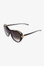 Cartier Black and Gold 'Panthere Wild' Sunglasses