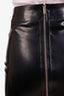 Saint Laurent Black Latex Pencil Midi Skirt Size 36