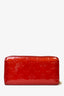 Louis Vuitton Red Patent Vernis Zippy Wallet GHW