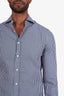 Brunello Cucinelli Blue Check Cotton Button Up Shirt Size XS Mens