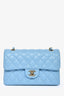 Pre-loved Chanel™ 2022+ Blue Caviar Leather Small Classic Double Flap Bag