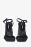 Alexander Wang Black Crystal Mesh Draped Embellished Heels Size 35