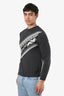 Fendi Grey Wool Forever Crew Neck Sweater Size 46 Mens