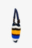 Marni Blue/Yellow/Multi Wool Crochet Top Handle Bag