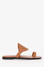 Hermès Gold Leather 'Hera' Sandals Size 36