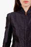 Proenza Schouler Black Silk Zip-Up Jacket Size 6
