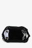 Louis Vuitton Black Patent Leather Surya XL Perforated Logo Top Handle Bag