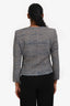 Pre-loved Chanel™ 2003 Blue Tweed One-Button Jacket Size 38
