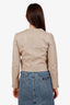 IRO Cream Leather Jacket Size 34