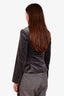 Loro Piana Grey Velvet Single Breasted Blazer Size 38