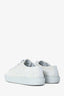 Pre-Loved Chanel™ 2022 Light Blue Denim Quilted Interlocking CC Logo Sneaker Size 37