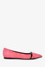 Hermès Pink Suede Crystal Detail Pointed Toe Flats Size 39