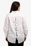 Stella McCartney White Cotton Poplin Shirt with Bow Back Detail Size 44