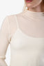 Lisa Yang Ivory Cashmere Mock Neck Sweater Size 2