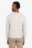 Loro Piana White Cashmere V-Neck Sweater Size 48 Men's