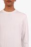 Salvatore Ferragamo White Cotton Crewneck Sweater Size M Mens
