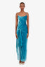 Cinq a Sept Blue Velvet 'Renee' Midi Dress Size 0