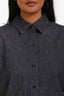 Theory Dark Blue Denim Boyfriend Long Sleeve Shirt Size S