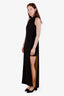 Versace Collection Black/Yellow Open Shoulder Maxi Dress Size 38