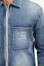 Christian Dior Light Blue Denim Atelier Zip Jacket Size 46 Mens
