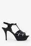 Saint Laurent Black Patent Tribute Heels Size 36.5