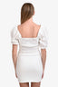 ASTR White Off-Shoulder Mini Dress Size M