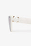 Christian Dior White Frame Cat Eye Sunglasses