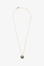 Cartier 18K Gold Malachite Diamonds Amulette de Pendant Necklace XS Model