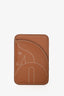Hermès 2023 Gold Caban Swift Leather Walrus MagSafe Card Holder