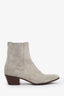 Saint Laurent Grey Suede Ankle Boots Size 37
