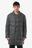 Thom Browne Grey Wool Down Puffer Coat Size 4 Mens