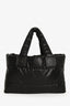 Sac cabas matelassé « Coco Cocoon » Chanel d’occasion, en nylon noir, 2008