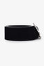 Saint Laurent Black Suede Crystal Clover Belt Size 80