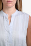 Vince Light Blue Sleeveless Midi Dress Size 4