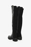 Stuart Weitzman Black Leather 'Alina' Knee High Boot Size 39.5