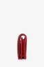 Gucci Red Leather GG Marmont Card Case