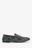Gucci Green Velvet GG Horsebit Loafers Size 38