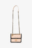 Pre-loved Chanel™ 2022 Light Pink/Black Leather My Own Frame Mini Flap Bag