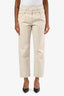 Brunello Cucinelli Beige Straight Leg Jeans Size 0 US