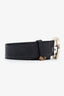 Gucci Black Leather GG Monogram Belt Size 85/34