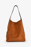 Louis Vuitton Brown Suede Leather Hobo Bag with Pouch