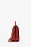 Pre-loved Chanel™ 2017-2018 Red Chevron Braided Top Handle Flap Bag