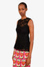 Dolce & Gabbana Black Lace Sleeveless Top Size 38