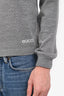 Gucci 2025 Grey Pointelle Knit Polo Sweater est. Size S with Tags Mens