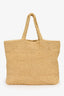 Prada Raffia Logo Medium Tote Bag